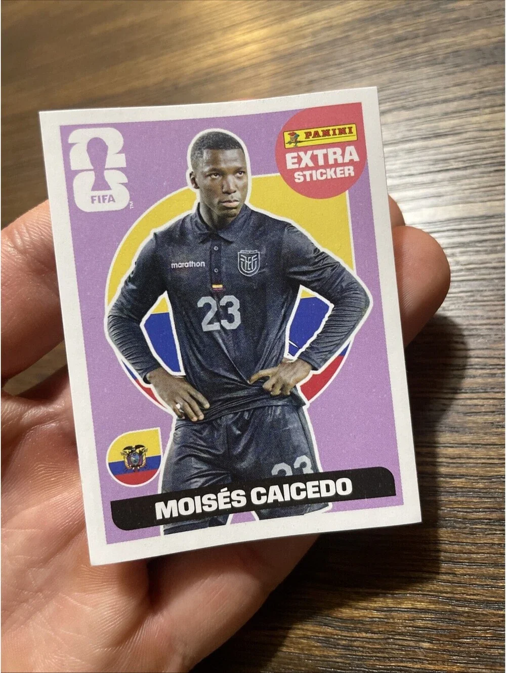 Panini FIFA 2026 World cup Moises Caicedo Extra Sticker Ecuador